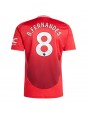 Manchester United Bruno Fernandes #8 Replika Hemmakläder 2024-25 Kortärmad